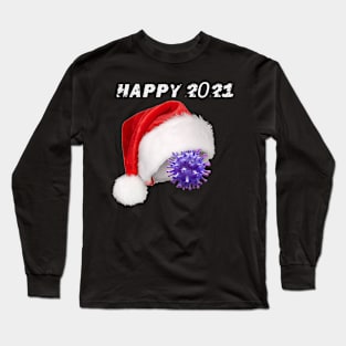 COVID SANTA Happy new Year 2021 Long Sleeve T-Shirt